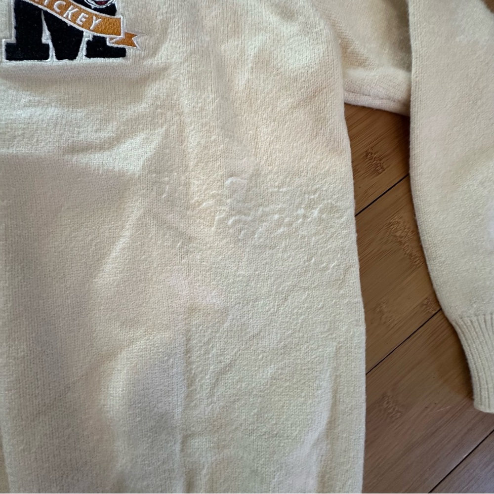 Her Universe Letterman Varsity Cream Cardigan with Black Lettering - Picture 3 of 4